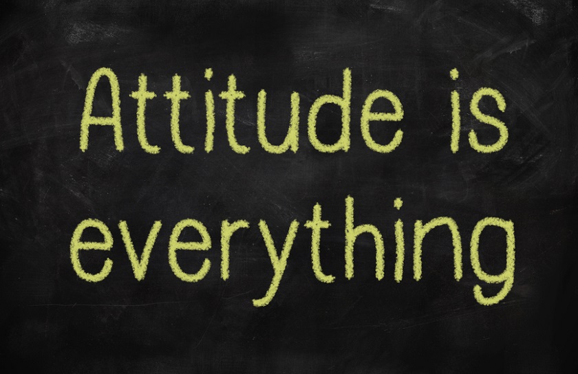Attitude is everything positive concept